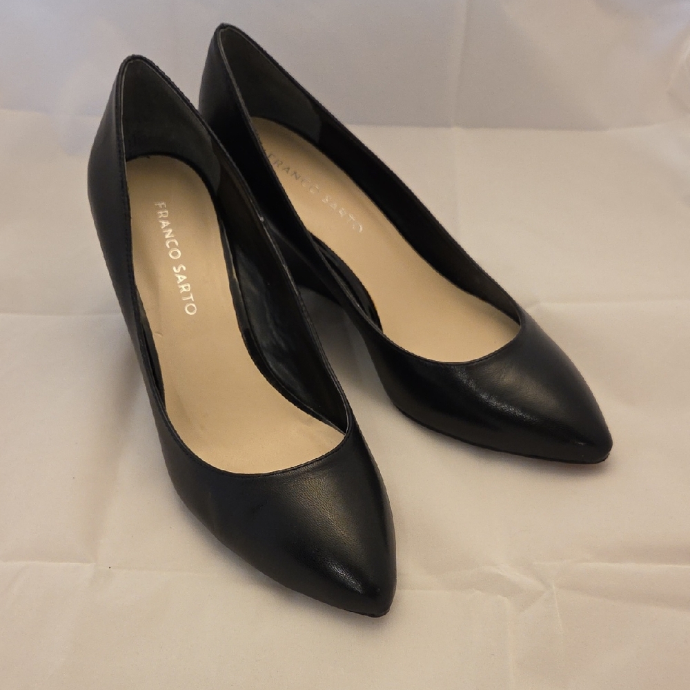 Franco Sarto Elegant Black Wedge Heels